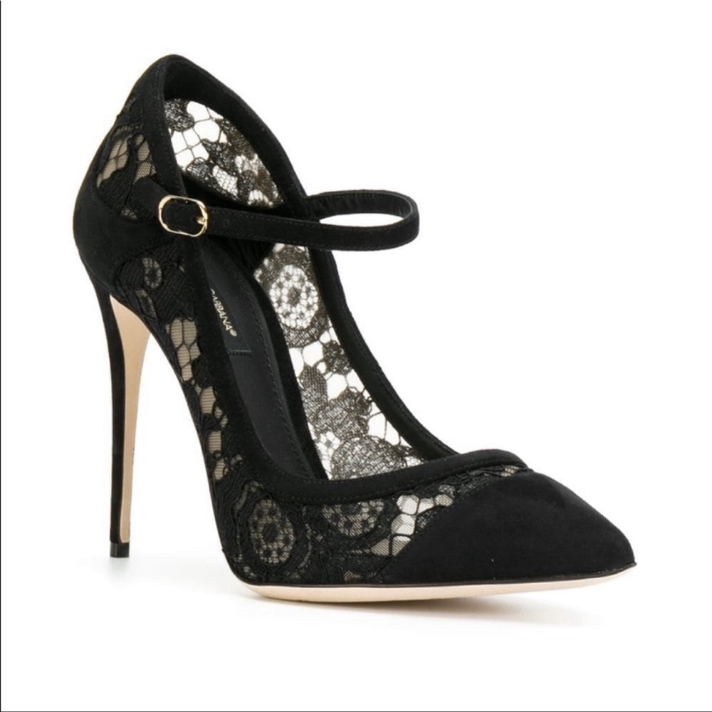 Dolce & Gabbana Suede Lace Pumps